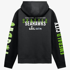 Seattle Seahawks Super Bowl LX Champions Four-Piece Hoodie - Black Hoodies