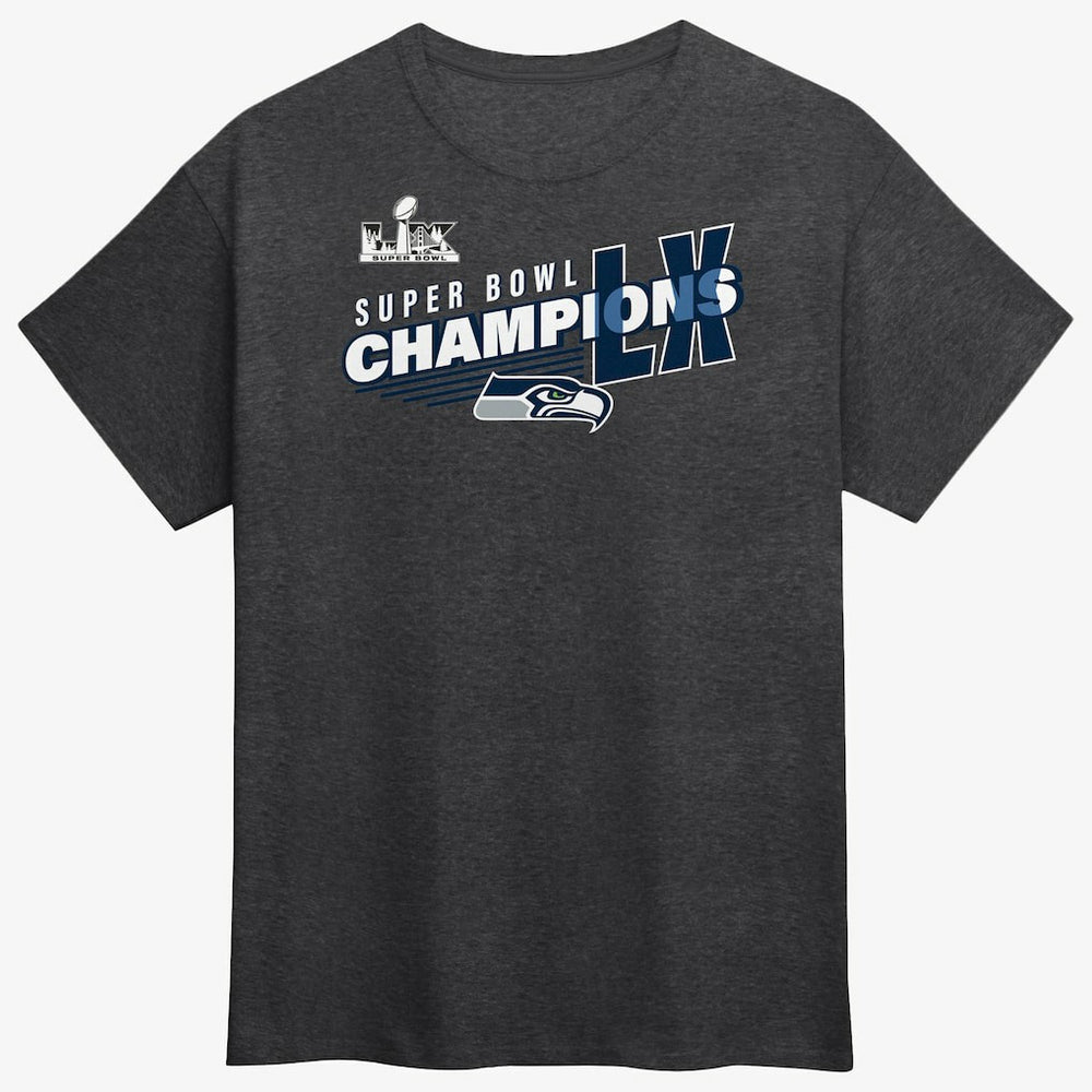 Seattle Seahawks Super Bowl LX Champions Best Teammates Roster T-Shirt - Heather Charcoal T-shirts