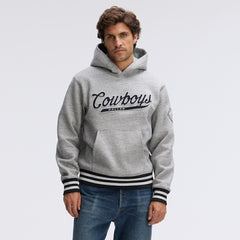 Dallas Cowboys IconicFleece Tipped Hoodie - Heather Gray Hoodies