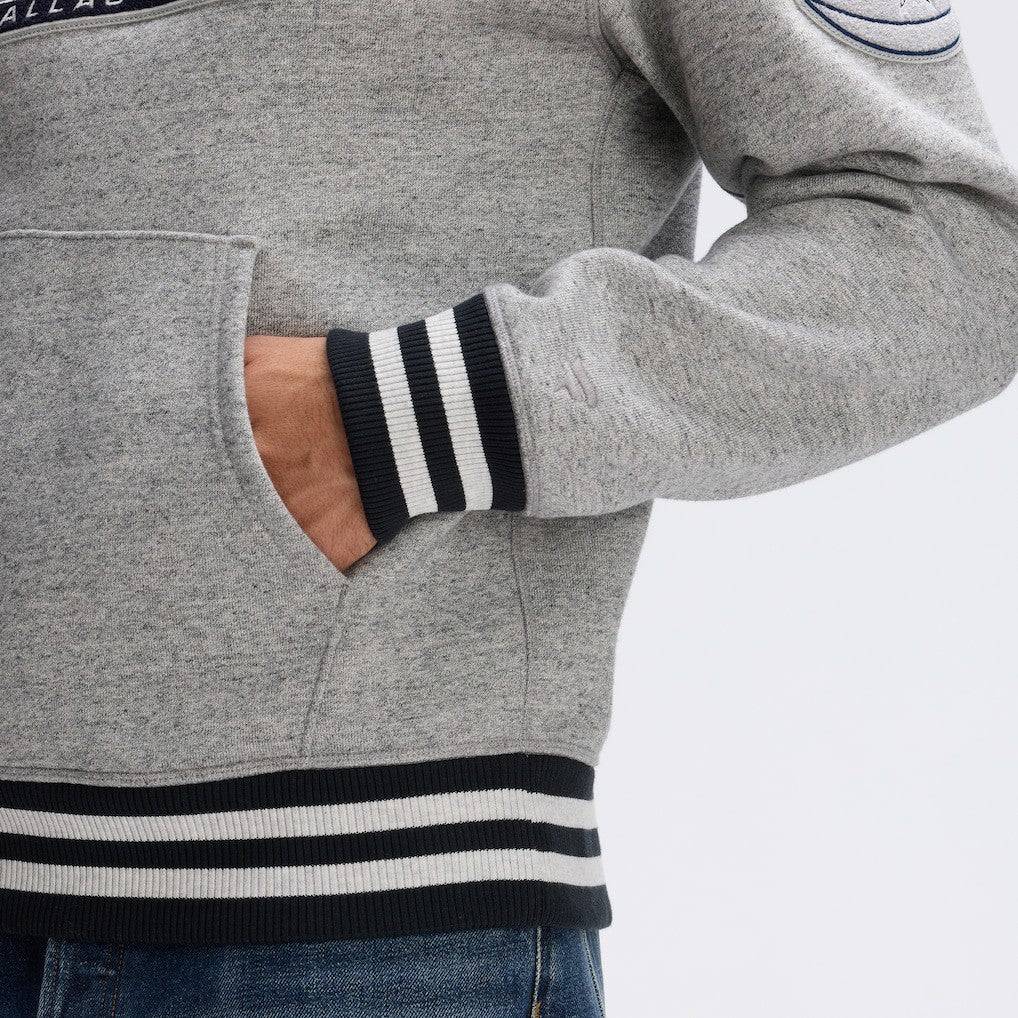 Dallas Cowboys IconicFleece Tipped Hoodie - Heather Gray Hoodies