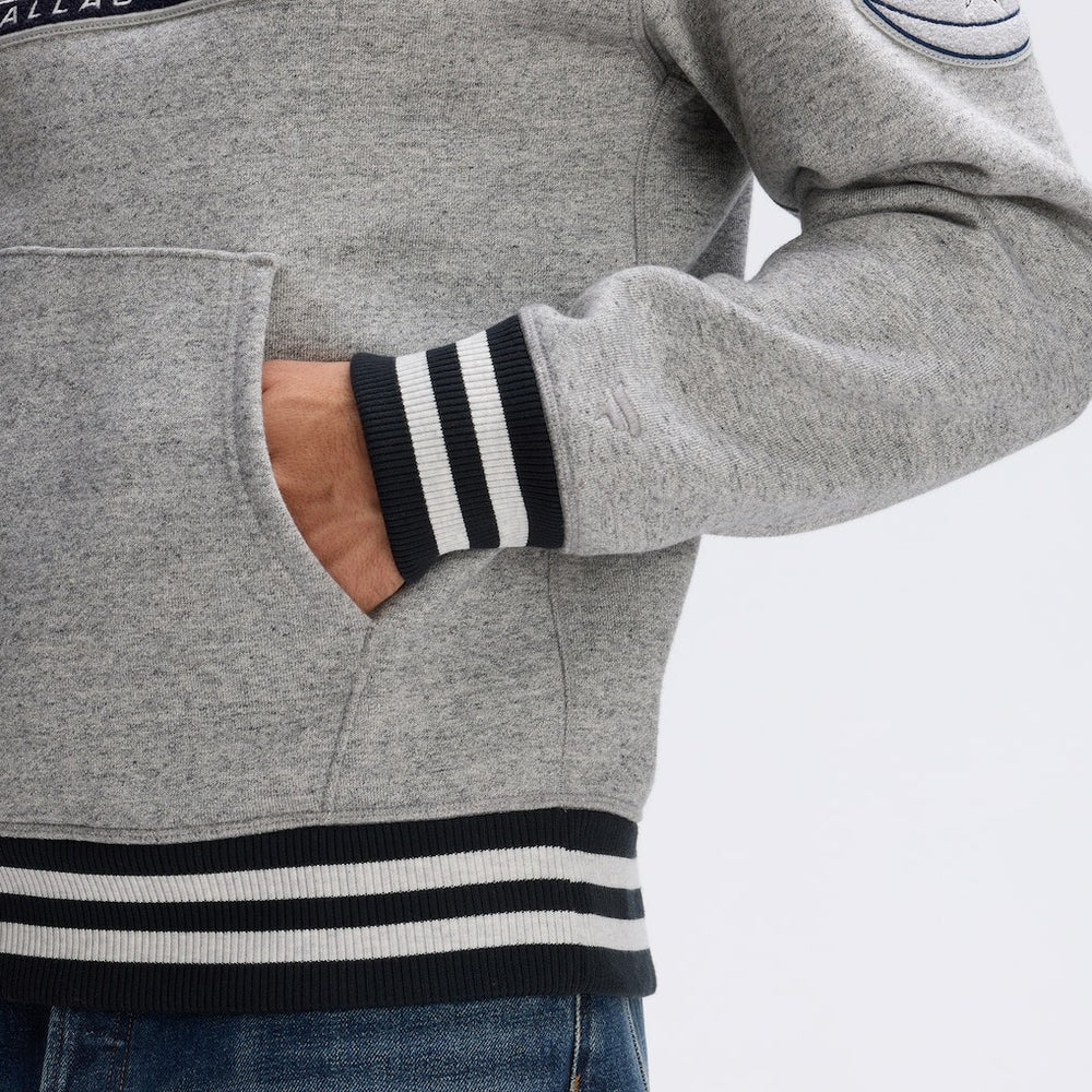Dallas Cowboys IconicFleece Tipped Hoodie - Heather Gray Hoodies