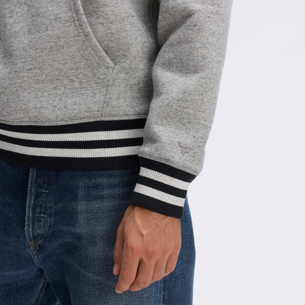 Dallas Cowboys IconicFleece Tipped Hoodie - Heather Gray Hoodies