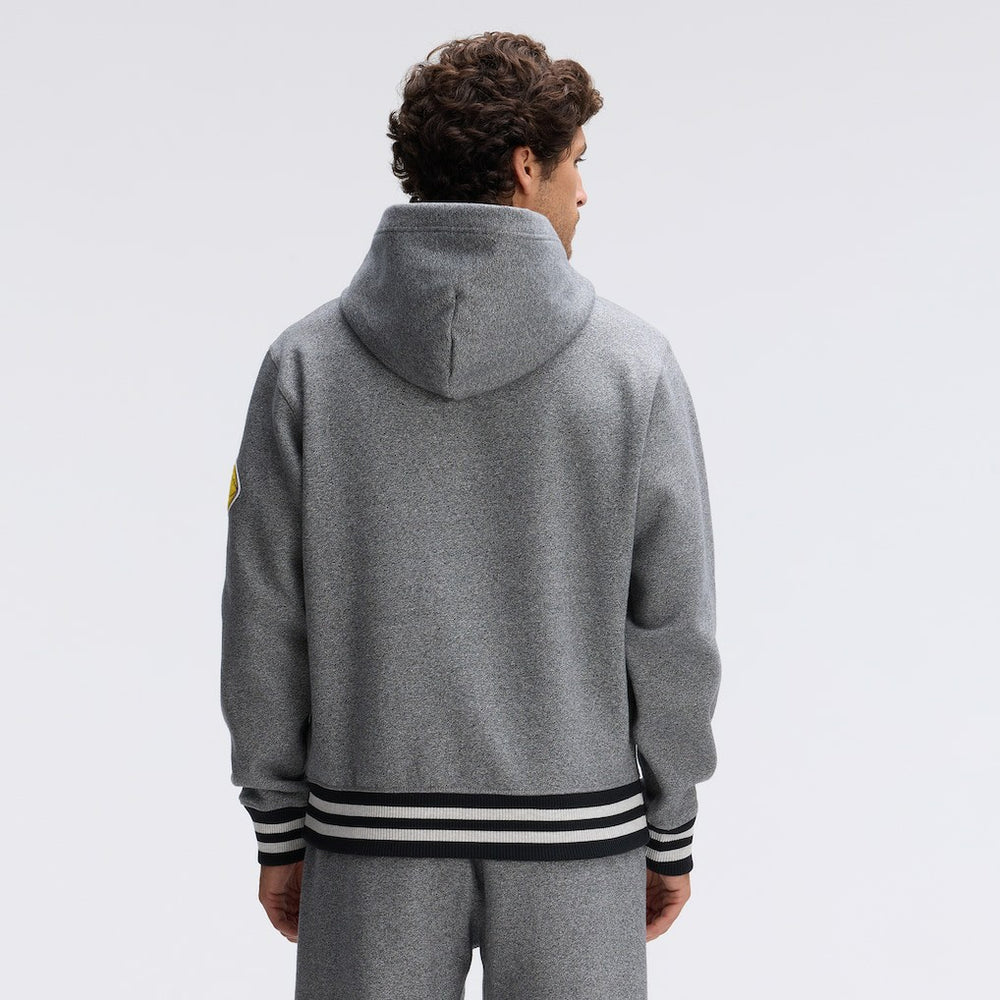 Minnesota Vikings IconicFleece Tipped Hoodie - Athletic Heather Gray Hoodies