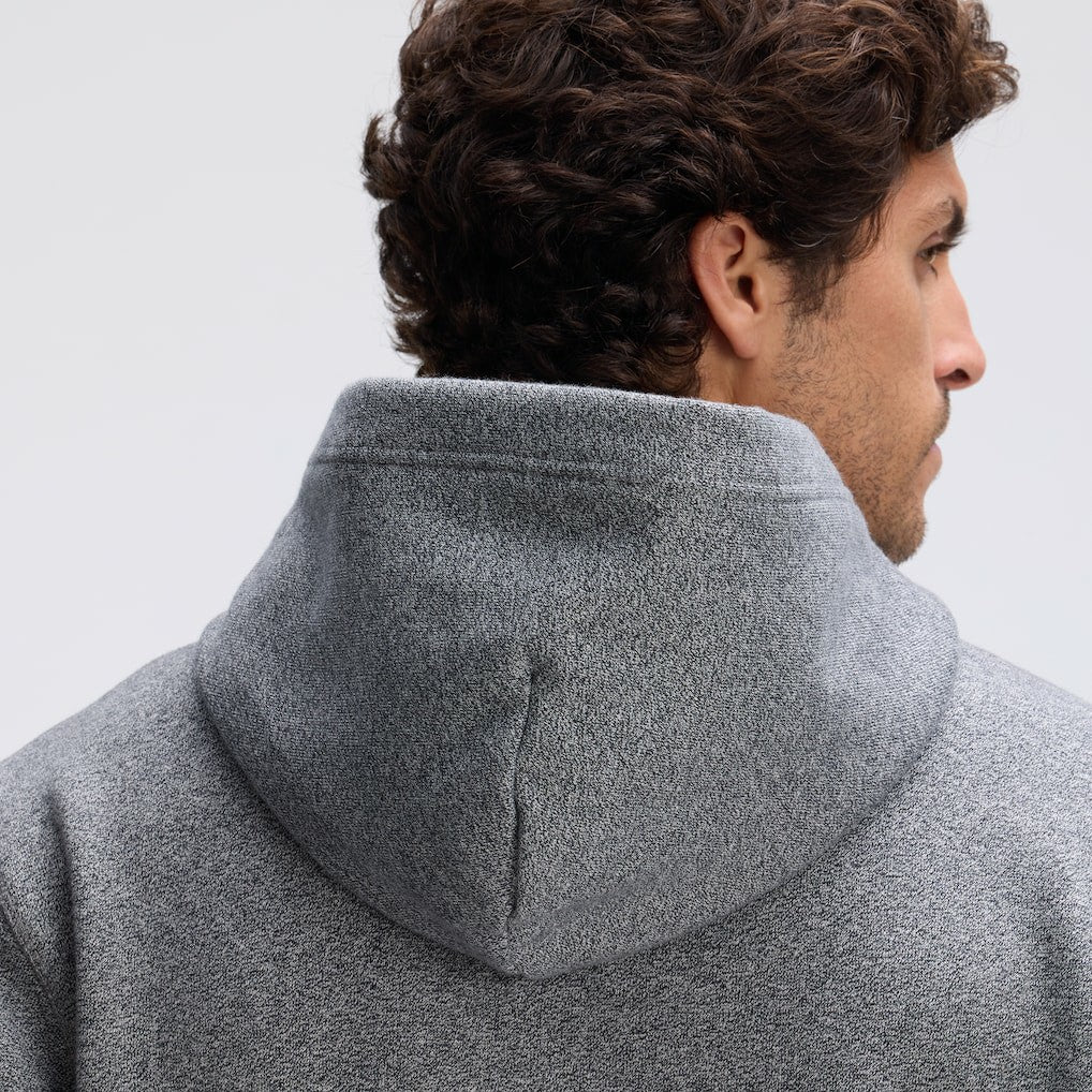 Minnesota Vikings IconicFleece Tipped Hoodie - Athletic Heather Gray Hoodies