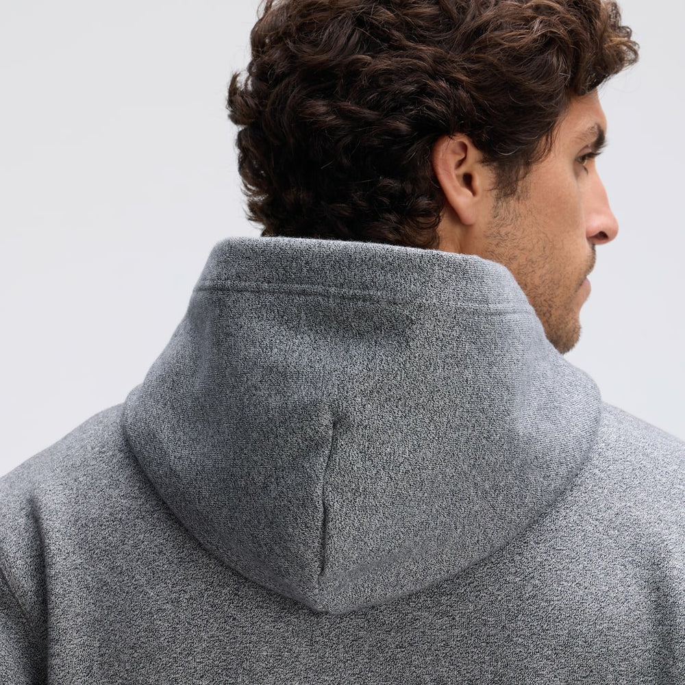 Minnesota Vikings IconicFleece Tipped Hoodie - Athletic Heather Gray Hoodies