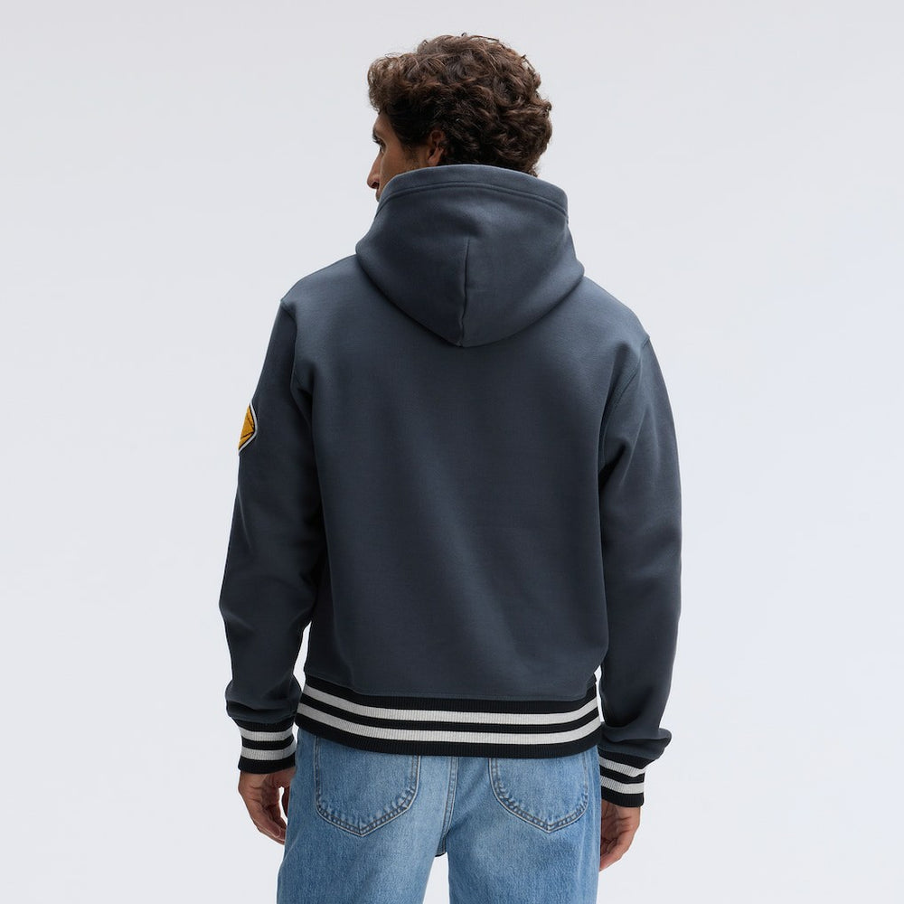 Pittsburgh Steelers IconicFleece Tipped Hoodie - Charcoal Hoodies