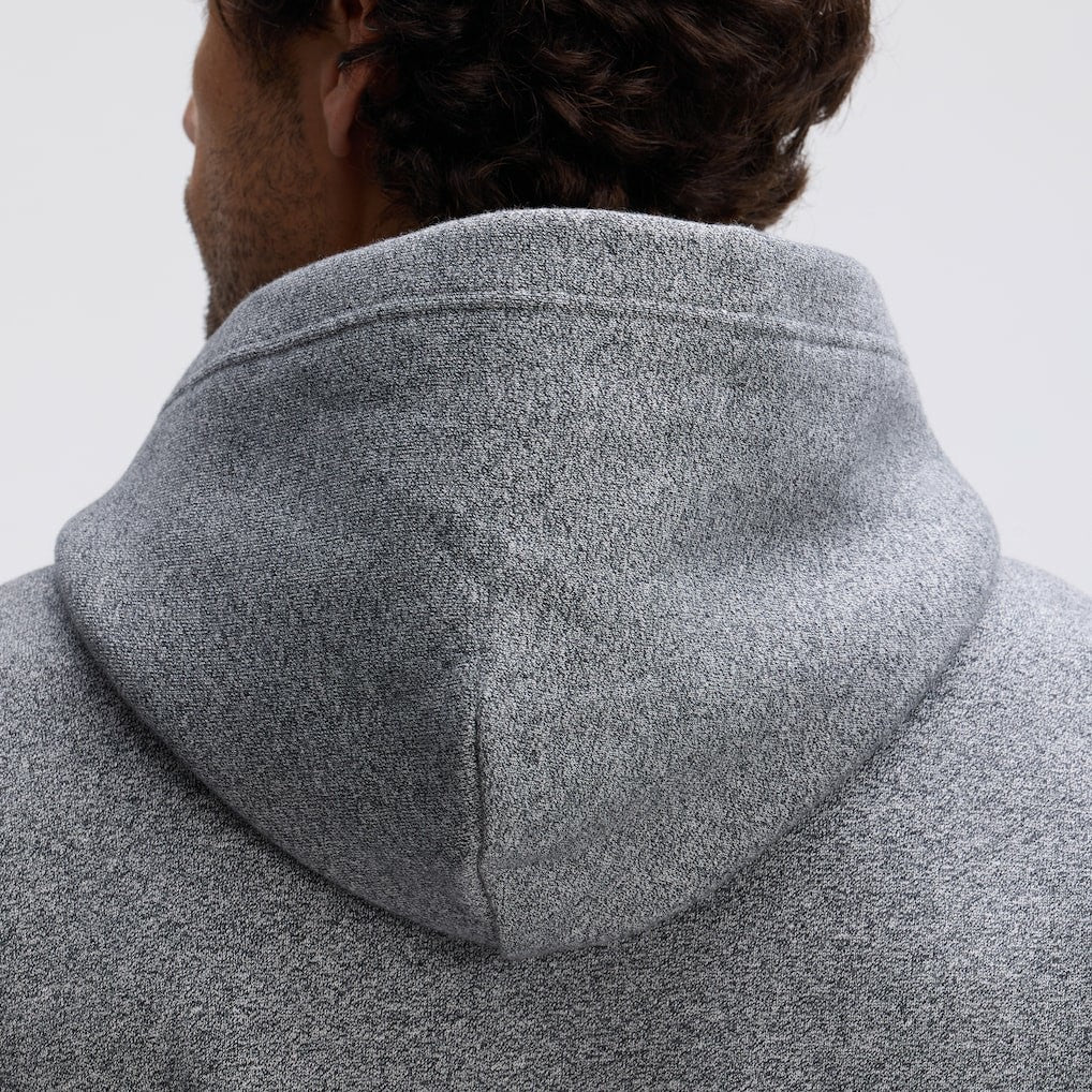 Baltimore Ravens IconicFleece Tipped Hoodie - Athletic Heather Gray Hoodies
