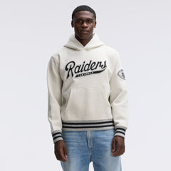 Las Vegas Raiders IconicFleece Tipped Hoodie - Oatmeal Hoodies