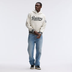 Las Vegas Raiders IconicFleece Tipped Hoodie - Oatmeal Hoodies