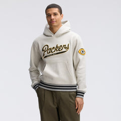 Green Bay Packers IconicFleece Tipped Hoodie - Oatmeal Hoodies