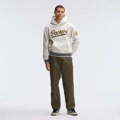 Green Bay Packers IconicFleece Tipped Hoodie - Oatmeal Hoodies
