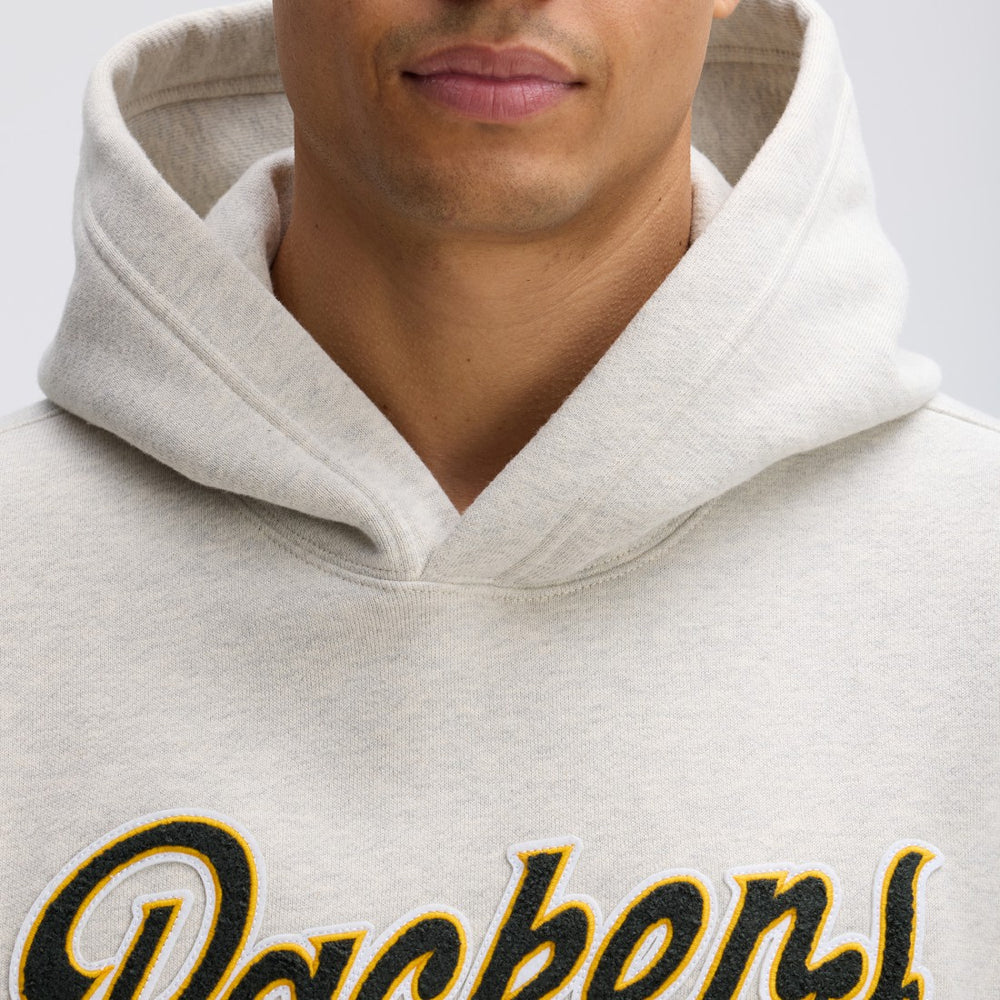 Green Bay Packers IconicFleece Tipped Hoodie - Oatmeal Hoodies