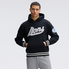 Detroit Lions IconicFleece Tipped Hoodie - Black Hoodies