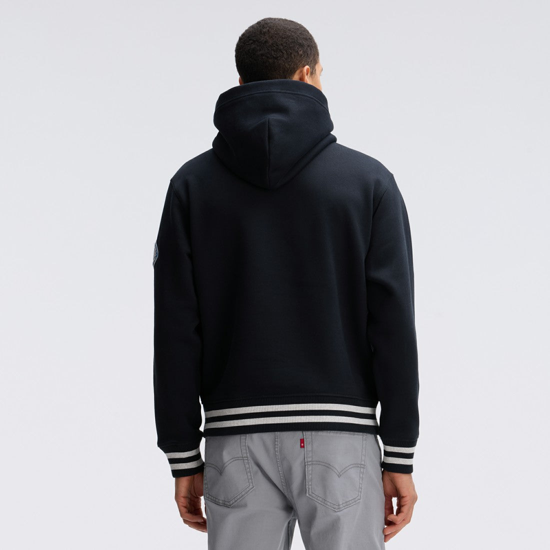 Detroit Lions IconicFleece Tipped Hoodie - Black Hoodies