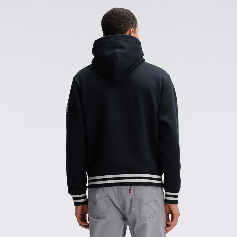 Detroit Lions IconicFleece Tipped Hoodie - Black Hoodies