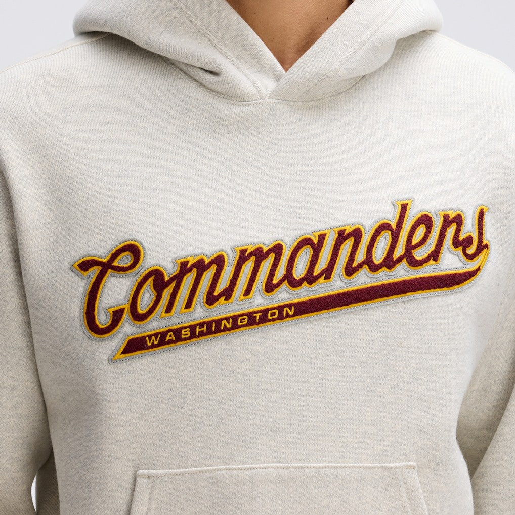 Washington Commanders IconicFleece Tipped Hoodie - Oatmeal Hoodies