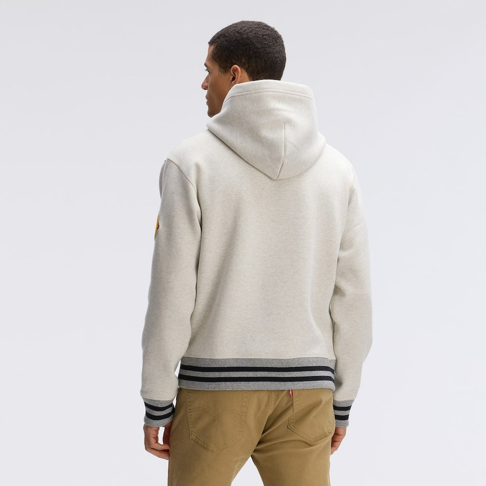 Washington Commanders IconicFleece Tipped Hoodie - Oatmeal Hoodies
