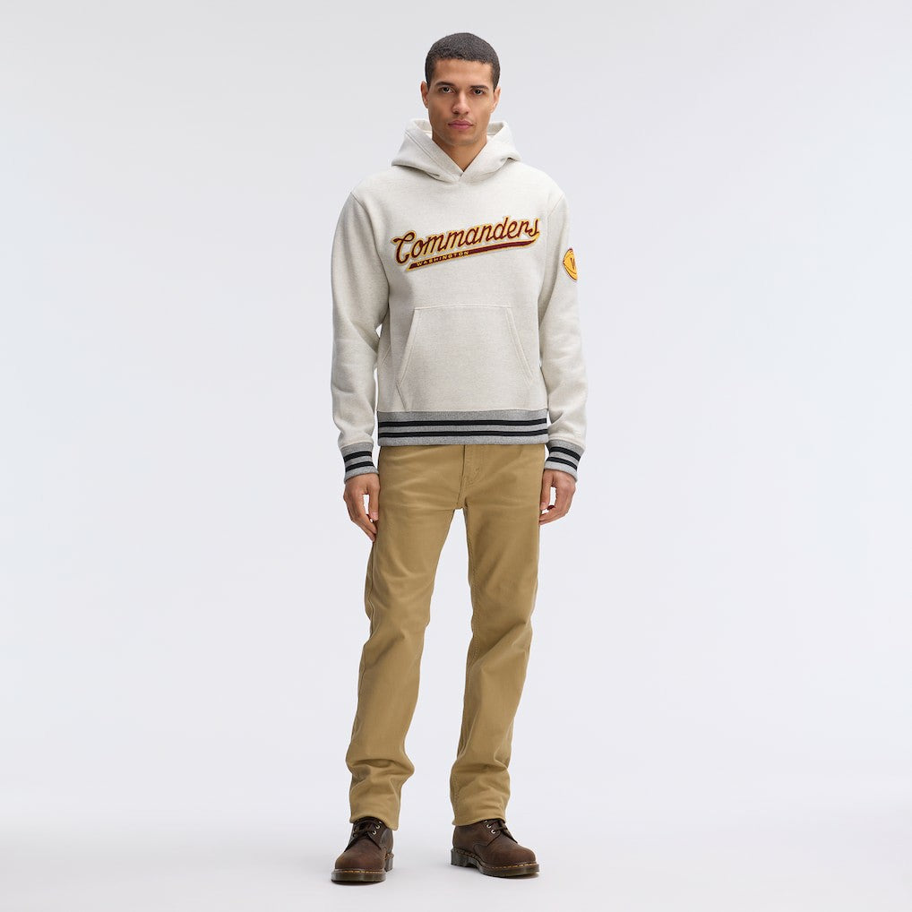 Washington Commanders IconicFleece Tipped Hoodie - Oatmeal Hoodies