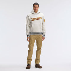 Washington Commanders IconicFleece Tipped Hoodie - Oatmeal Hoodies