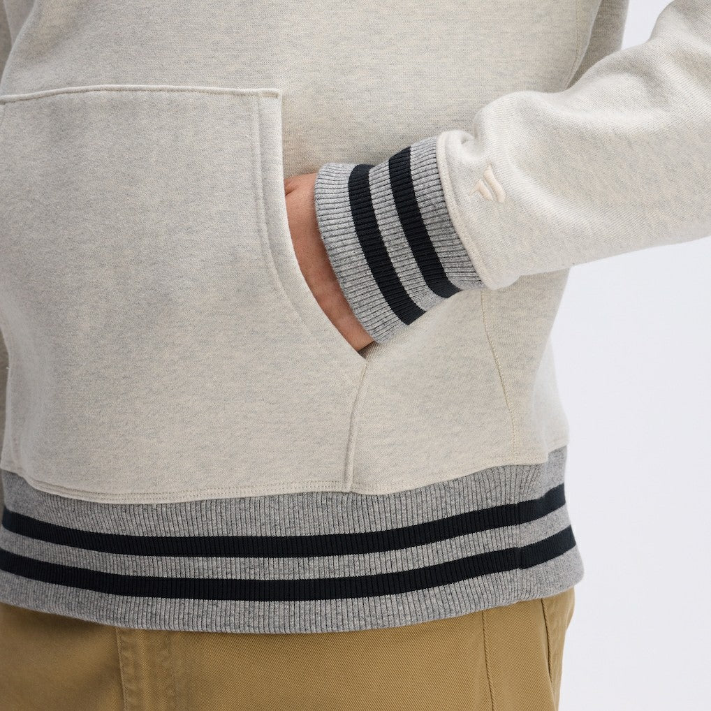 Washington Commanders IconicFleece Tipped Hoodie - Oatmeal Hoodies
