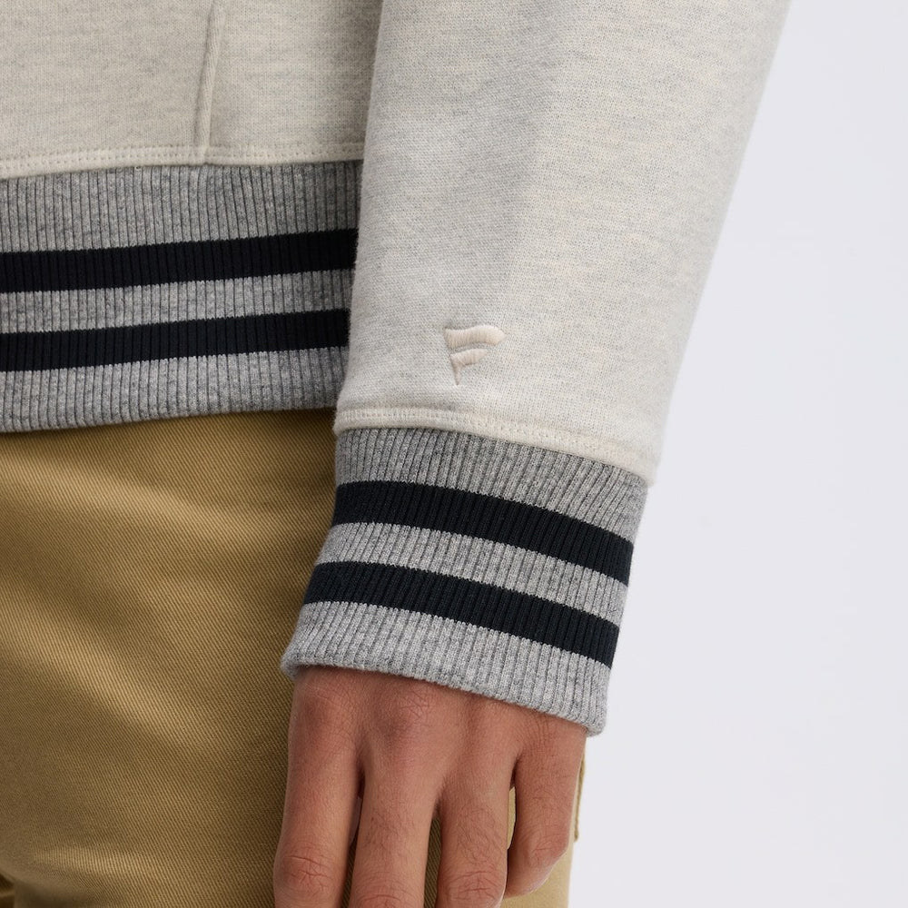 Washington Commanders IconicFleece Tipped Hoodie - Oatmeal Hoodies