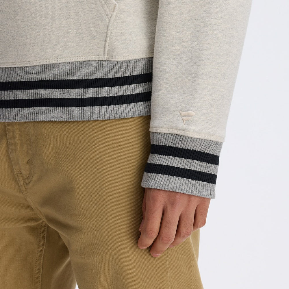 Washington Commanders IconicFleece Tipped Hoodie - Oatmeal Hoodies