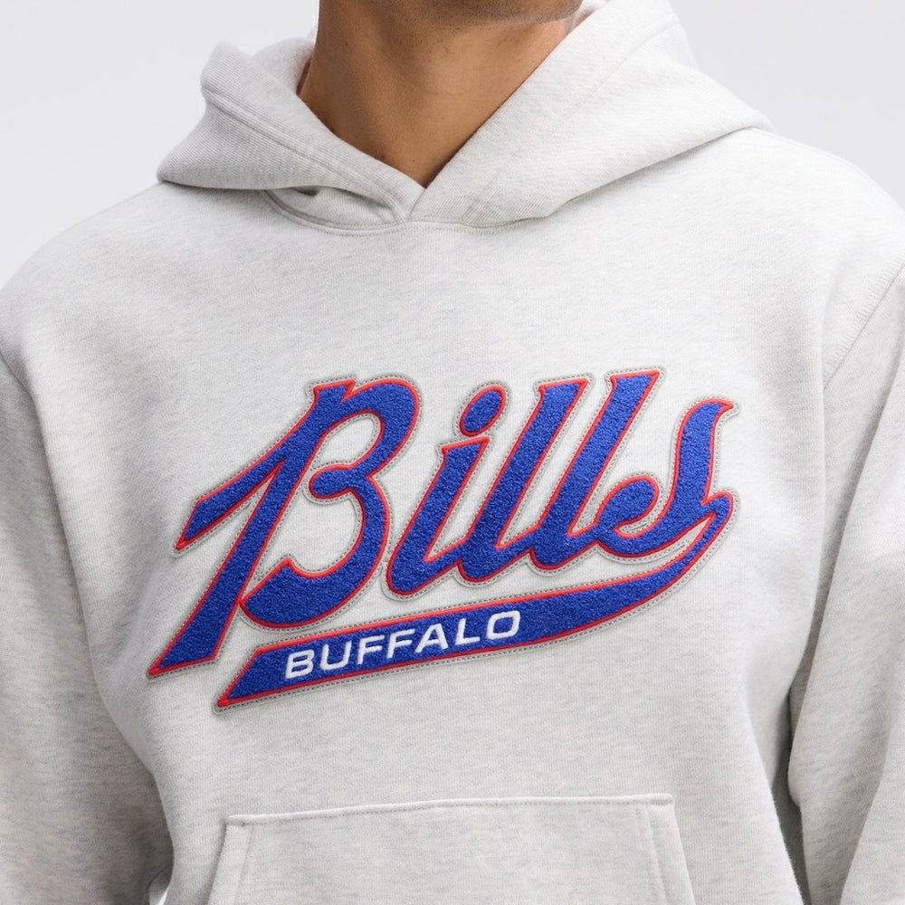 Buffalo Bills IconicFleece Tipped Hoodie - Heather Gray Hoodies