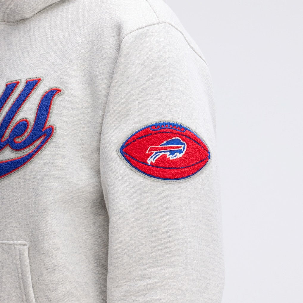 Buffalo Bills IconicFleece Tipped Hoodie - Heather Gray Hoodies