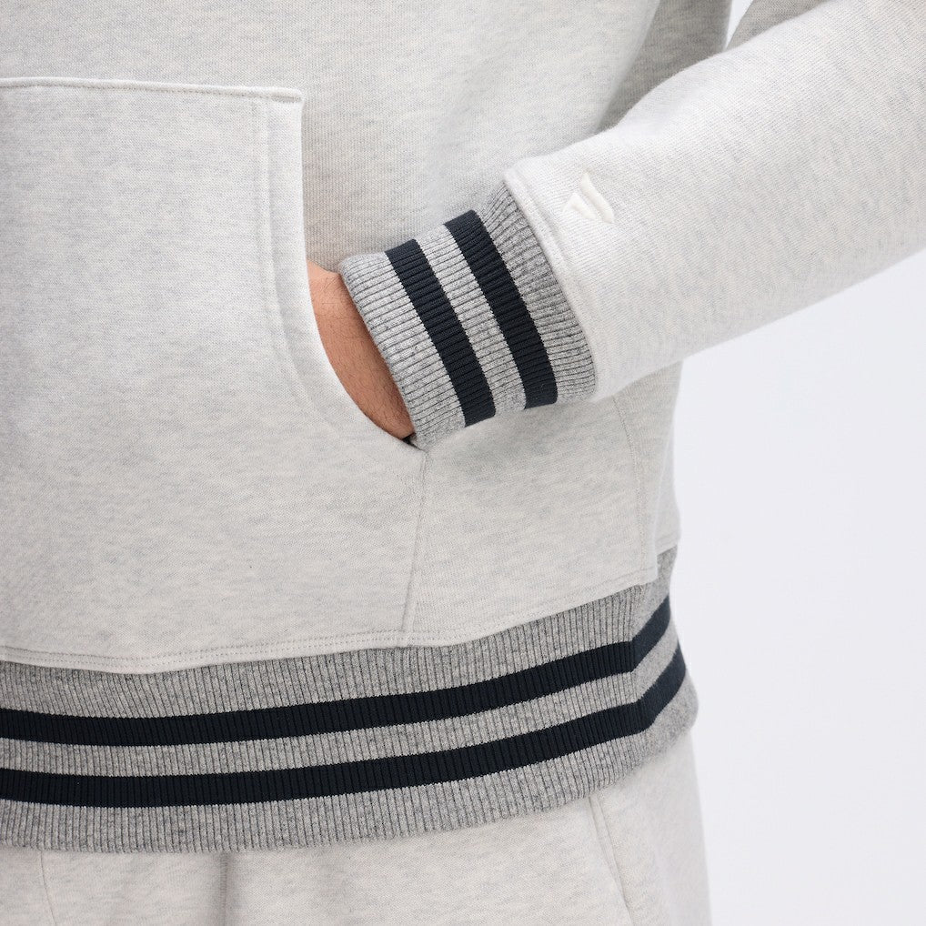 Buffalo Bills IconicFleece Tipped Hoodie - Heather Gray Hoodies