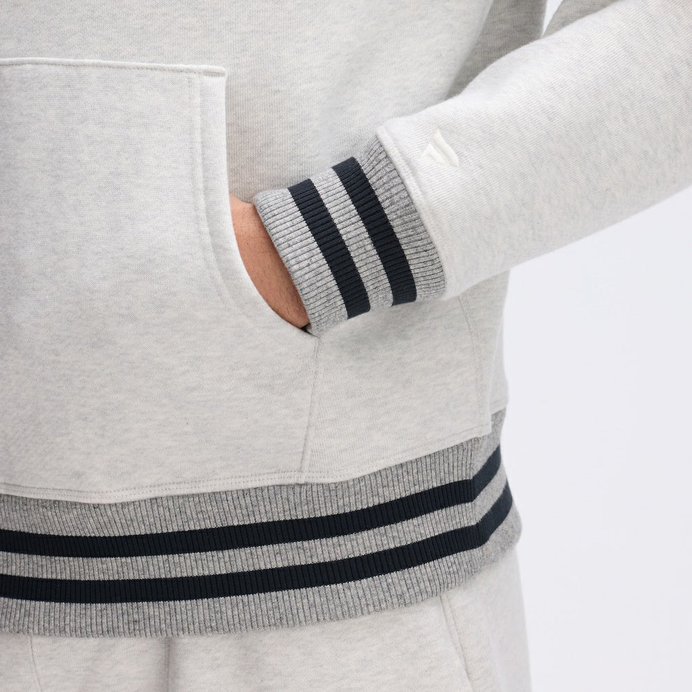 Buffalo Bills IconicFleece Tipped Hoodie - Heather Gray Hoodies