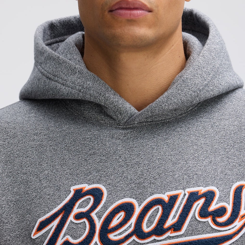 Chicago Bears IconicFleece Tipped Hoodie - Athletic Heather Gray Hoodies