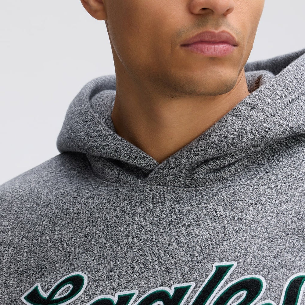 Philadelphia Eagles IconicFleece Tipped Hoodie - Athletic Heather Gray Hoodies
