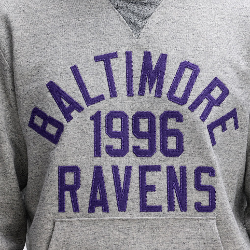 Baltimore Ravens IconicFleece Pocket Sweatshirt - Heather Gray Sweatshirts