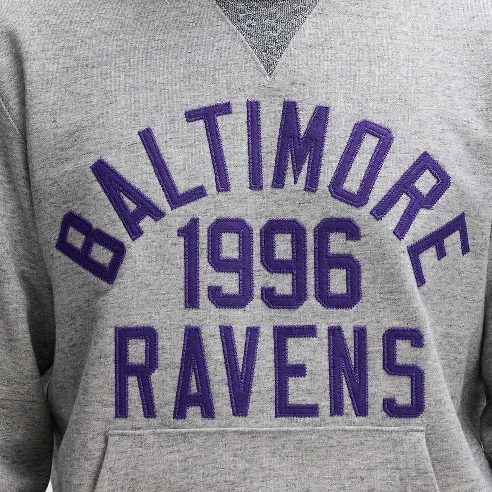 Baltimore Ravens IconicFleece Pocket Sweatshirt - Heather Gray Sweatshirts