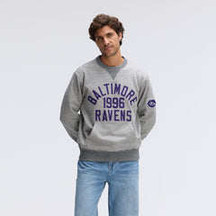 Baltimore Ravens IconicFleece Pocket Sweatshirt - Heather Gray Sweatshirts