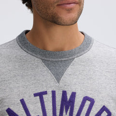 Baltimore Ravens IconicFleece Pocket Sweatshirt - Heather Gray Sweatshirts