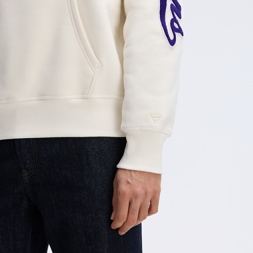 Baltimore Ravens IconicFleece Letterman Hoodie - Oatmeal Hoodies
