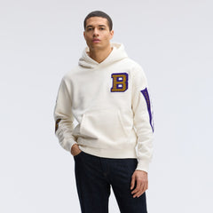 Baltimore Ravens IconicFleece Letterman Hoodie - Oatmeal Hoodies