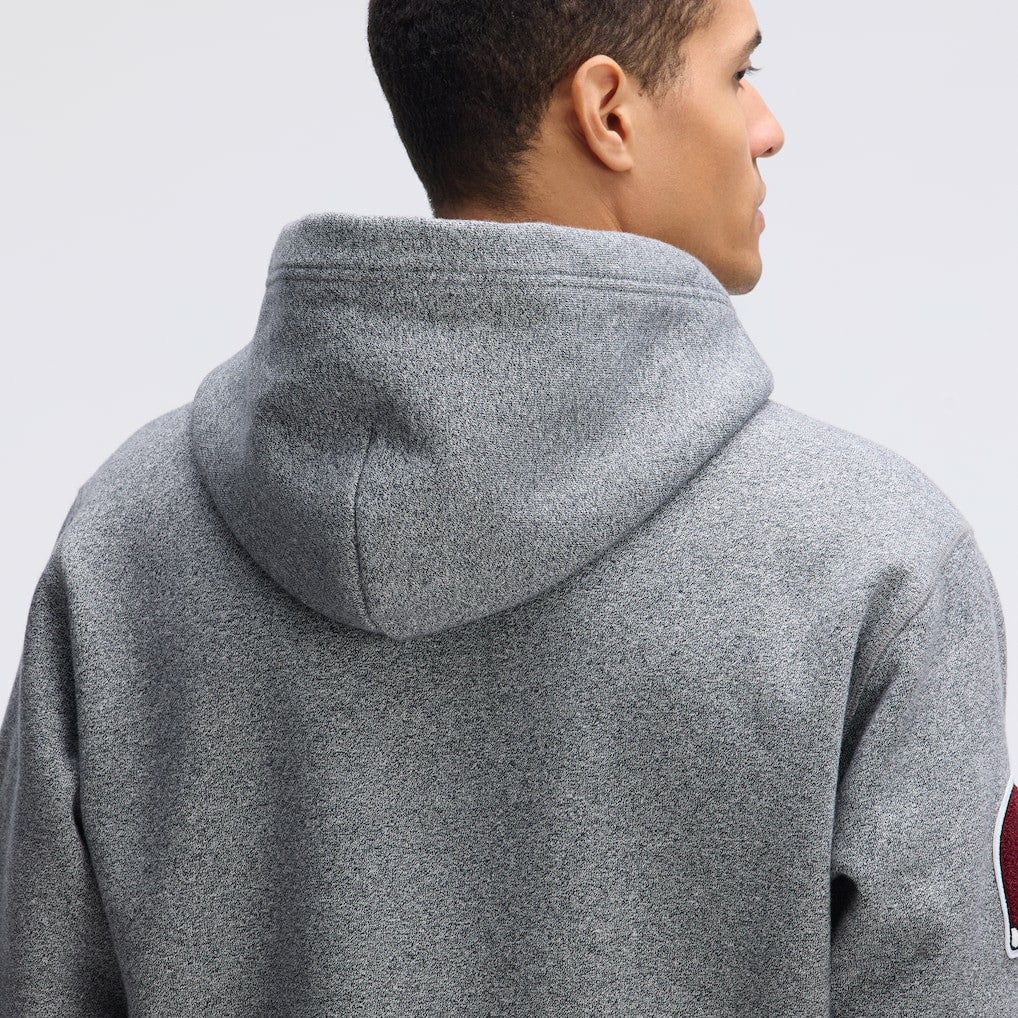 Washington Commanders IconicFleece Letterman Hoodie - Athletic Heather Gray Hoodies