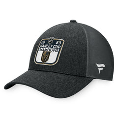Vegas Golden Knights Fanatics 2023 Stanley Cup Champions Locker Room Adjustable Hat - Charcoal | US 200169823