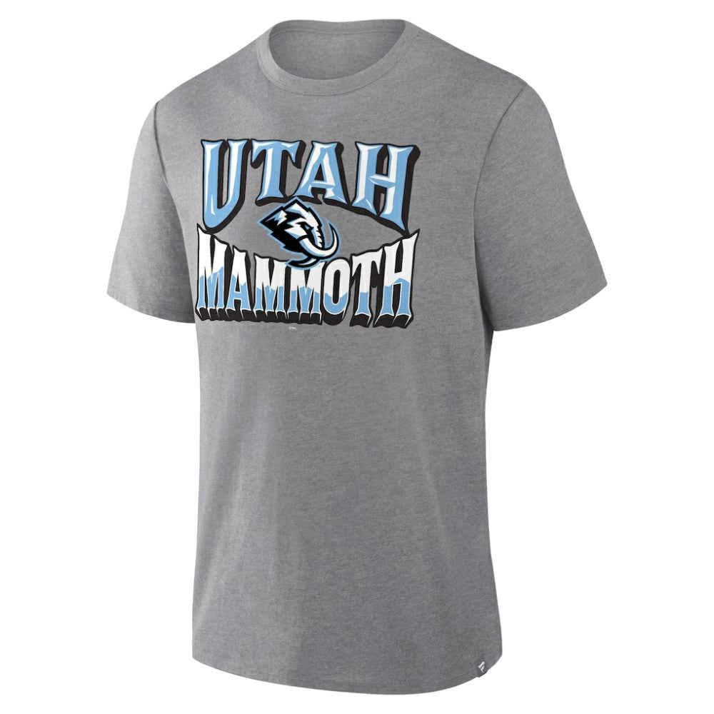 Utah Mammoth Fanatics Tribute Tri-Blend T-Shirt - Heather Gray | US 2001700592