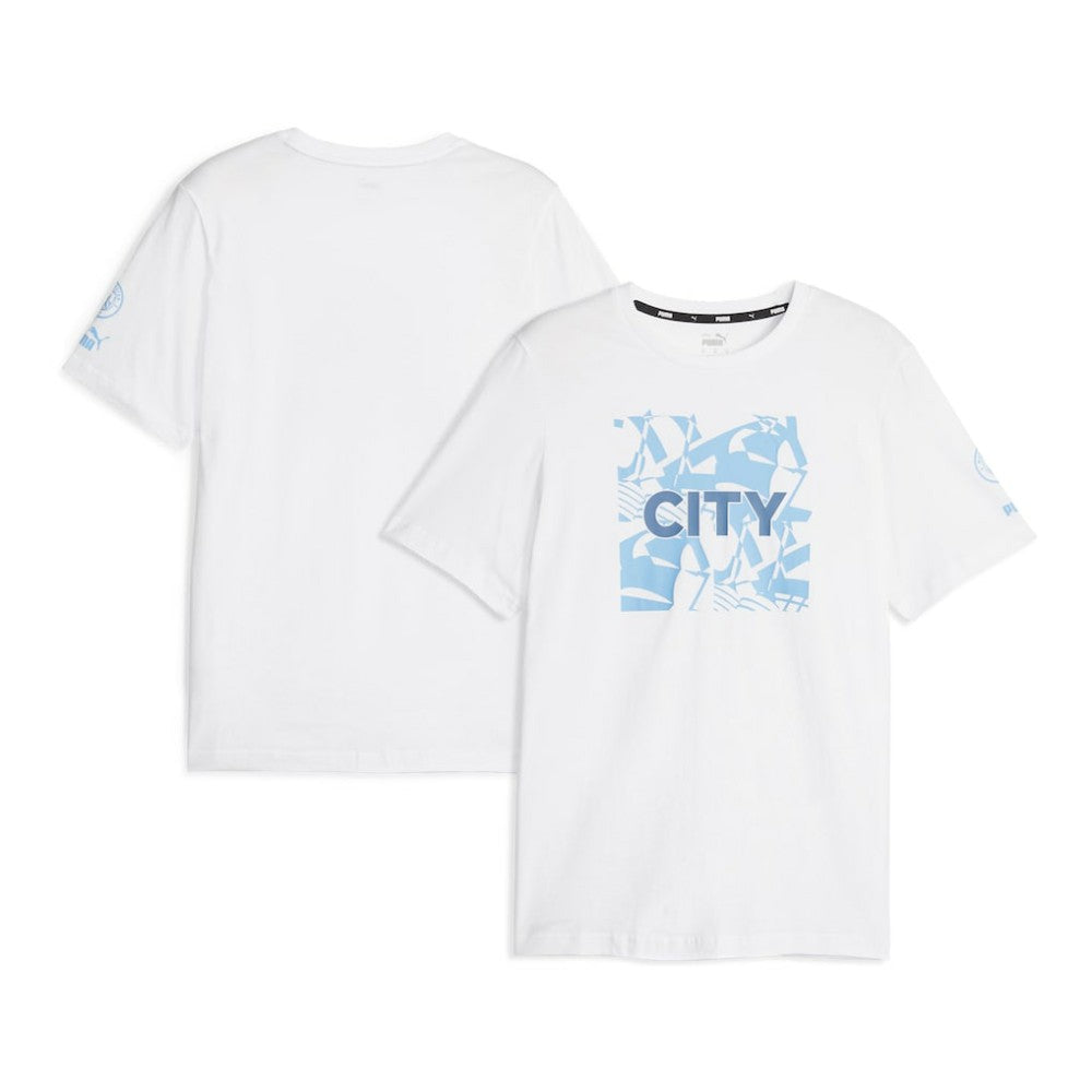 Manchester City FtblCore Graphic T-Shirt White - Puma discount