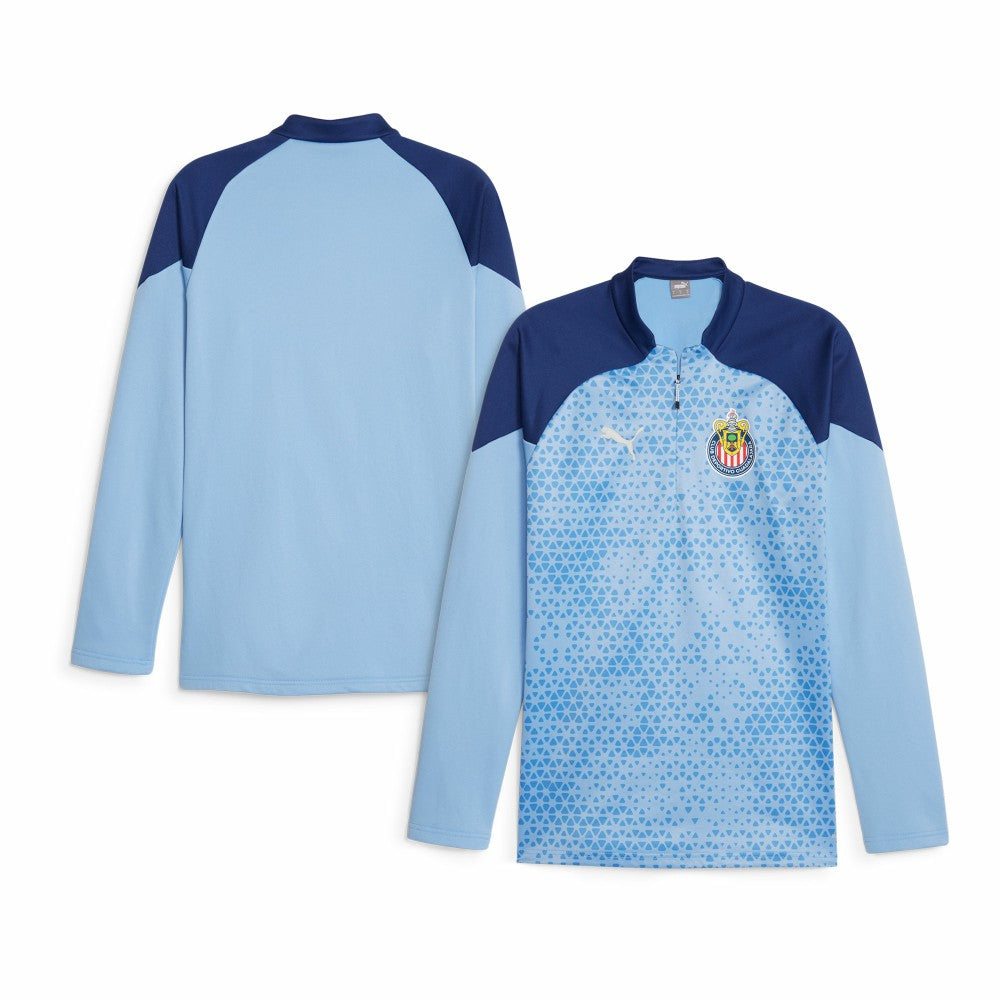Chivas 2023/24 Quarter-Zip Fleece Top Light Blue - Puma outlet