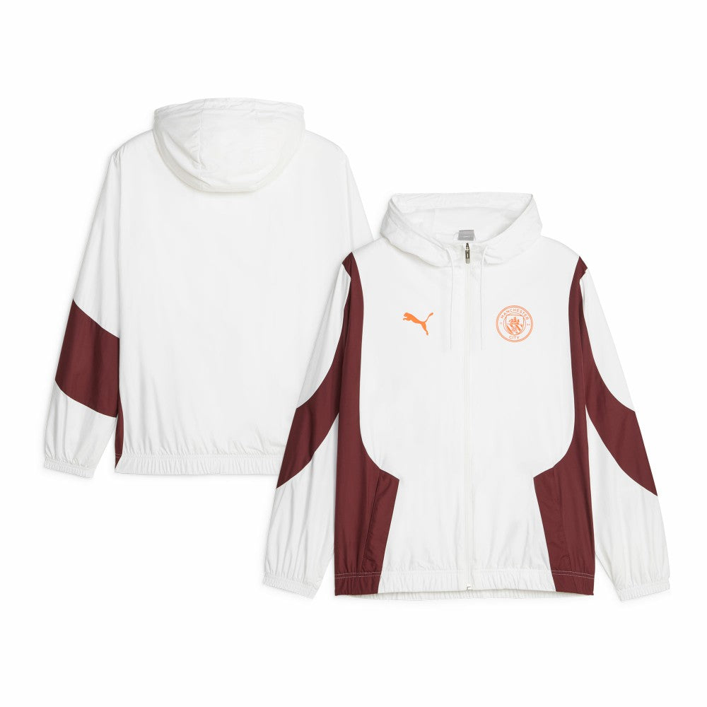 Manchester City 2023/24 Pre-Match Anthem Full-Zip Hoodie Jacket White - Puma discount