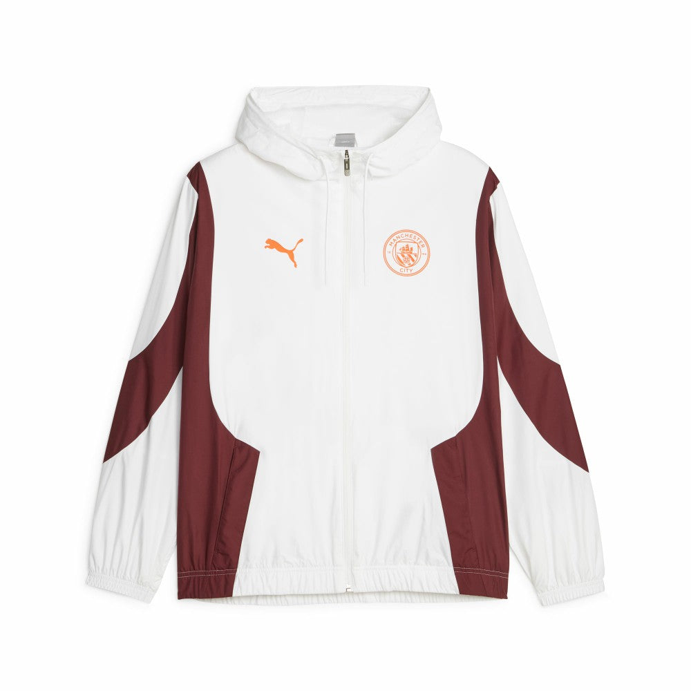 Manchester City 2023/24 Pre-Match Anthem Full-Zip Hoodie Jacket White - Puma discount