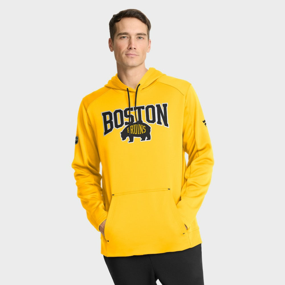 Boston Bruins Fanatics 2026 NHL Stadium Series Authentic Pro Pullover Hoodie - Gold | US 2001708137