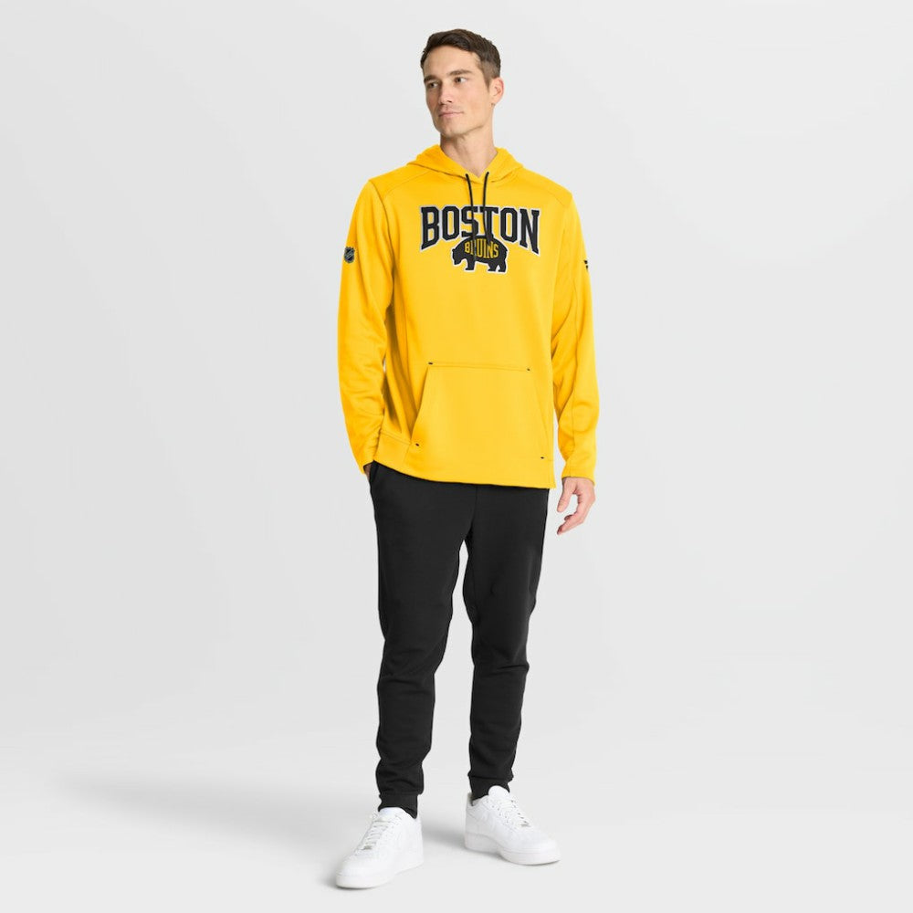 Boston Bruins Fanatics 2026 NHL Stadium Series Authentic Pro Pullover Hoodie - Gold | US 2001708137