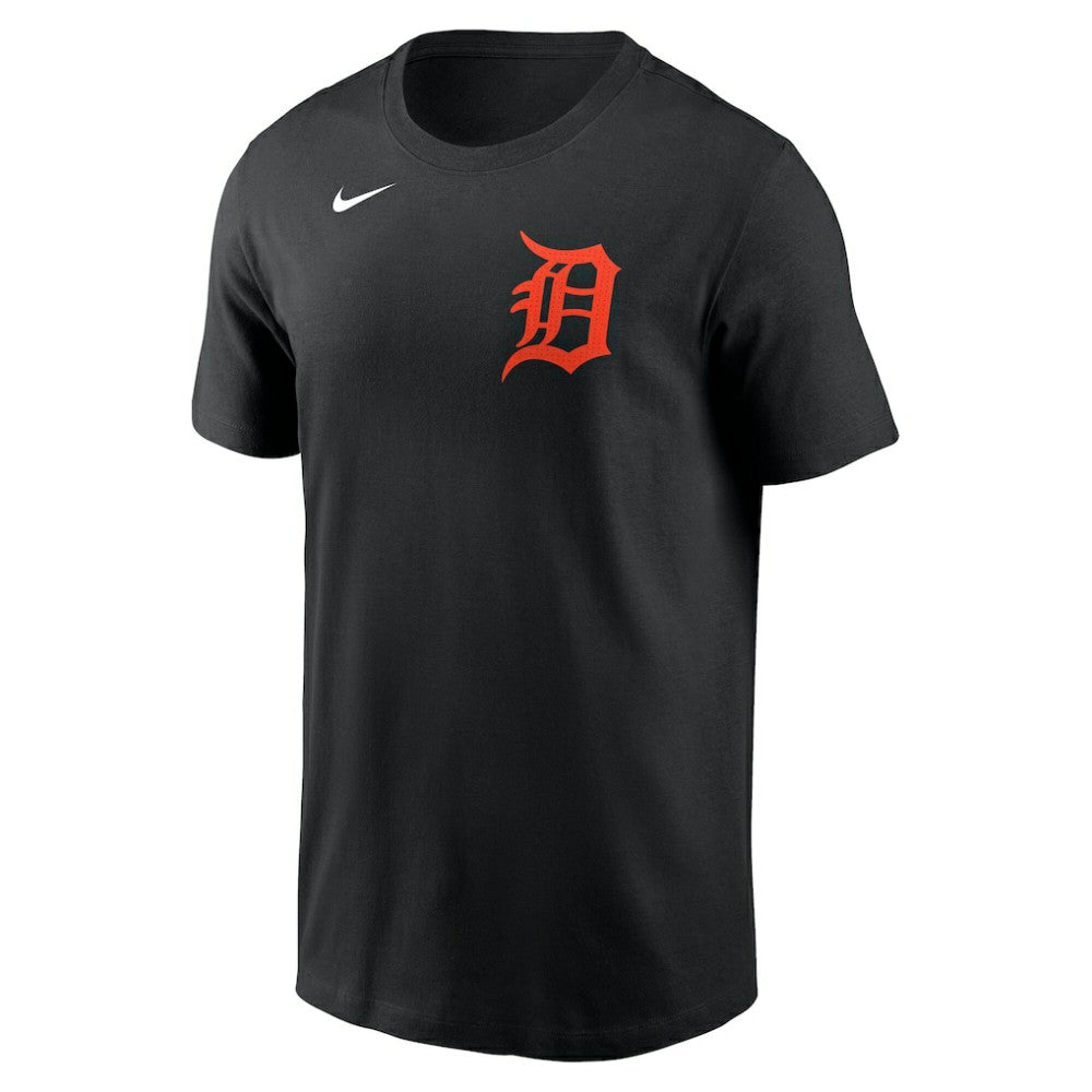 Tarik Skubal Detroit Tigers Nike Fuse Name & Number T-Shirt - Black T-shirts