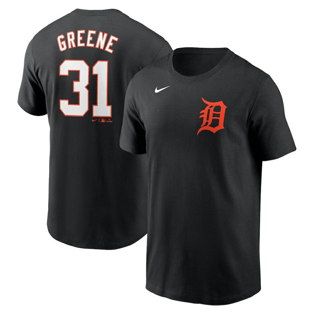Riley Greene Detroit Tigers Nike Fuse Name & Number T-Shirt - Black T-shirts