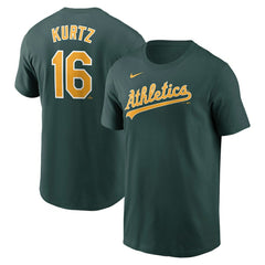 Nick Kurtz Athletics Nike Fuse Name & Number T-Shirt - Green T-shirts